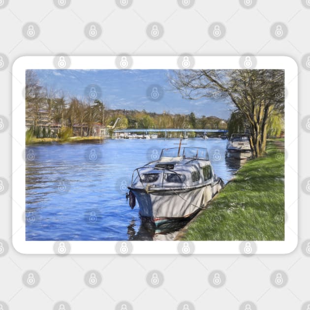 The River Thames At Cookham Sticker by IanWL